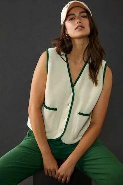 Wholesale ???? Donni Polar Fleece Vest CREAM ????