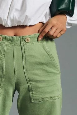 Best deal 😍 Pilcro The Kit High-Rise Wide-Leg Utility Trousers BRIGHT PISTACHIO 🛒 -Beach Riot Shop unnamed file 1077