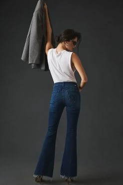 Buy 🎁 MOTHER The Weekender Mid-Rise Flare 👖 Jeans MINT CONDITION 😀 -Beach Riot Shop unnamed file 1090