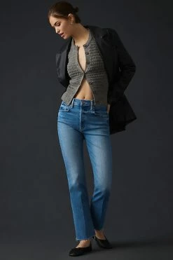 Top 10 β MOTHER The Tripper High-Rise Ankle Fray π Jeans JE TβAIME π