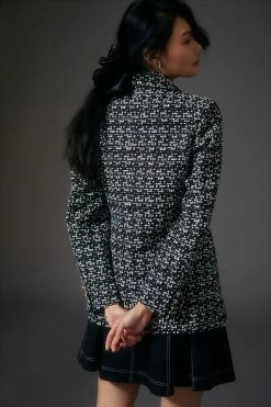 Best Pirce ???? Maeve Double-Breasted Tweed Jacket BLACK ???? -Beach Riot Shop unnamed file 115