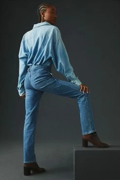 Best Pirce ???? Maeve Bombshell Slim Straight ???? Jeans DENIM MEDIUM BLUE ???? 6 Best Pirce ???? Maeve Bombshell Slim Straight ???? Jeans DENIM MEDIUM BLUE ???? -Beach Riot Shop unnamed file 1160