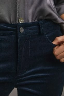 Best deal 🛒 Paige Hoxton High-Rise Skinny Velvet Pants DEEP NAVY ✔️ -Beach Riot Shop unnamed file 1164
