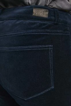 Best deal 🛒 Paige Hoxton High-Rise Skinny Velvet Pants DEEP NAVY ✔️ -Beach Riot Shop unnamed file 1167