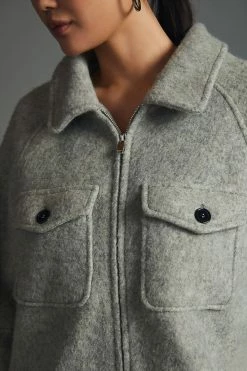 Budget ❤️ By Anthropologie Hooded Shacket GREY ???? -Beach Riot Shop unnamed file 126