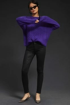 Best Pirce ???? Paige Hoxton High-Rise ???? Coated Skinny ???? Jeans BLACK ✨