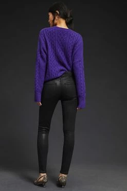 Best Pirce ???? Paige Hoxton High-Rise ???? Coated Skinny ???? Jeans BLACK ✨ -Beach Riot Shop unnamed file 1318
