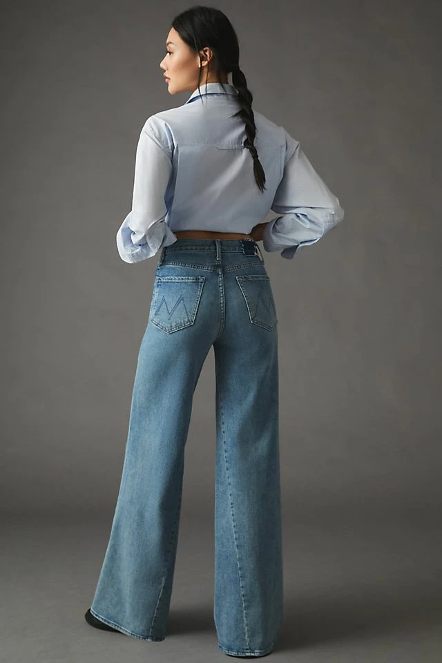 Hot Sale ???? MOTHER The Enchanter Heel Wide-Leg ???? Jeans WILD & FREE ???? 7 Hot Sale ???? MOTHER The Enchanter Heel Wide-Leg ???? Jeans WILD & FREE ???? - Image 5