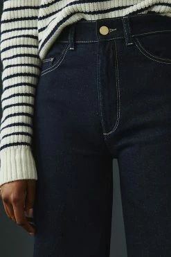 Wholesale ???? DL1961 Hepburn High-Rise Wide-Leg ???? Jeans BRIGHT RINSE ????