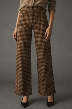 Budget ???? ASKK NY Sailor High-Rise Plaid ???? Jeans CAMEL PLAID ???? -Beach Riot Shop unnamed file 1417