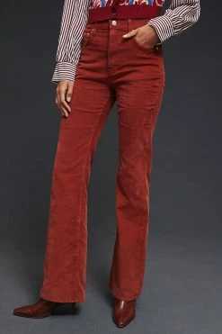 Best Pirce ❤️ EDWIN Ryder High-Rise Bootcut ???? Jeans DARK ORANGE ???? -Beach Riot Shop unnamed file 1452