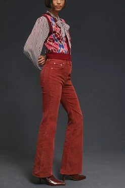 Best Pirce ❤️ EDWIN Ryder High-Rise Bootcut ???? Jeans DARK ORANGE ???? -Beach Riot Shop unnamed file 1453