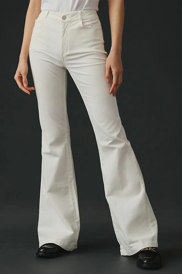 Top 10 ???? Paige Genevieve Mid-Rise Flare Corduroy Pants ECRU ???? 4 Top 10 ???? Paige Genevieve Mid-Rise Flare Corduroy Pants ECRU ???? - Image 2