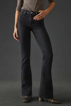 Discount ???? Paige Laurel Canyon High-Rise Flare ???? Jeans BLACK LOTUS ???? 9 Discount ???? Paige Laurel Canyon High-Rise Flare ???? Jeans BLACK LOTUS ???? -Beach Riot Shop unnamed file 1617
