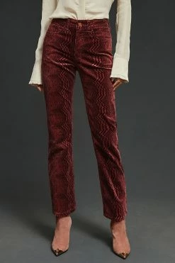 Alternative view of Promo ✔️ Pilcro The Yaya Mid-Rise Crop Flare ???? Jeans WINE ????