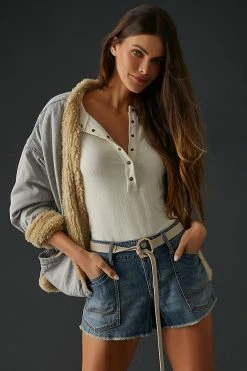 Best reviews of ???? Pilcro The Wanderer Shorts DENIM MEDIUM BLUE ????