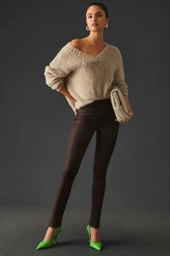 Promo ???? Joe's ???? Jeans The Charlie High-Rise ???? Coated Skinny ???? Jeans DARK COCO BEAN ✨