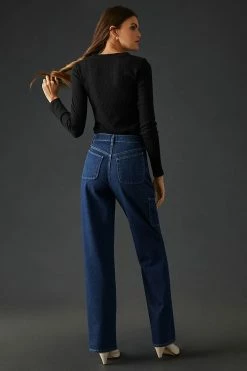 Budget ???? Triarchy Ms. Kileo High-Rise Baggy Cargo ???? Jeans DARK INDIGO ???? -Beach Riot Shop unnamed file 1709