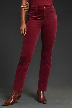 Alternative view of Hot Sale ???? Good American Good Classic Straight Corduroy Pants TEAM CARDINAL ????