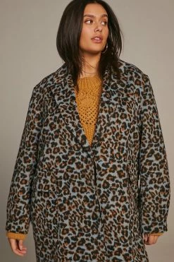 Coupon ⭐ Bernardo Plus Leopard ???? Coat BROWN MOTIF ???? -Beach Riot Shop unnamed file 187