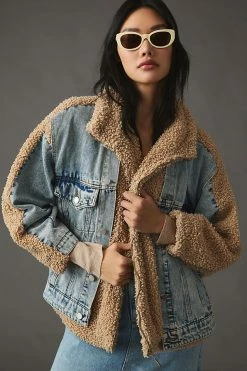 Best Pirce ???? BLANKNYC Fuzzy Wuzzy Jacket DENIM DARK ????