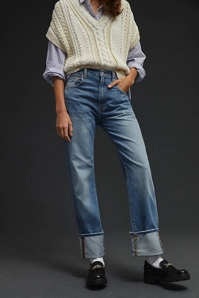 Denimist Sophie High-Rise Straight Cuffed Jeans Best Pirce ✔️ Denimist Sophie High-Rise Straight Cuffed ???? Jeans WYTHE INDIGO ❤️ -Beach Riot Shop unnamed file 1992