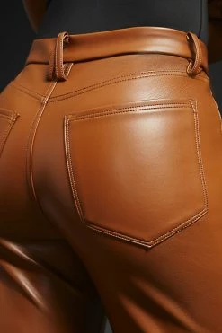 Best Sale ???? Good American Better Than Leather Good Icon Pants BURNT CARAMEL ✔️ -Beach Riot Shop unnamed file 2062