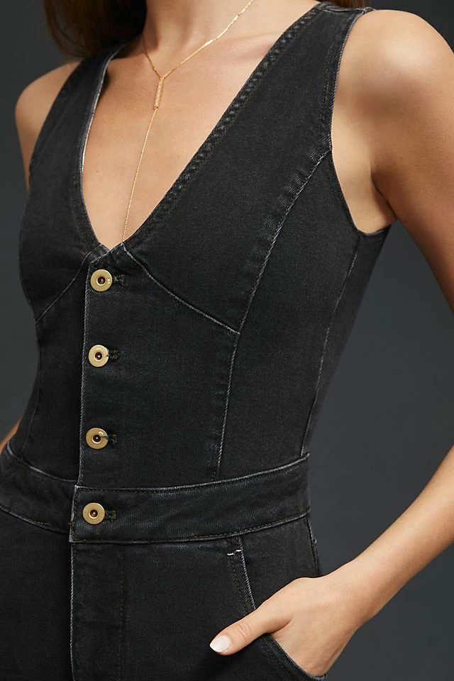 Pilcro Buttondown Jumpsuit Cheap ???? Pilcro Buttondown Jumpsuit ONYX WASH ???? -Beach Riot Shop unnamed file 2071