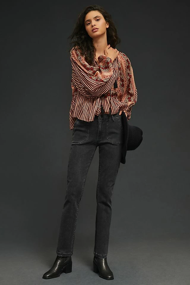 Paige Mayslie Mid-Rise Straight Jeans Coupon ???? Paige Mayslie Mid-Rise Straight ???? Jeans CARBON ✔️ -Beach Riot Shop unnamed file 2078