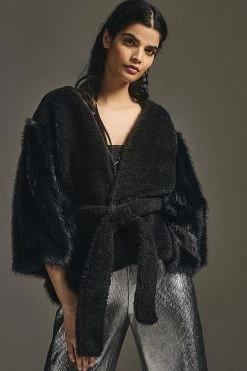 Top 10 ???? By Anthropologie Belted Fur Cape NEUTRAL ⭐ -Beach Riot Shop unnamed file 208