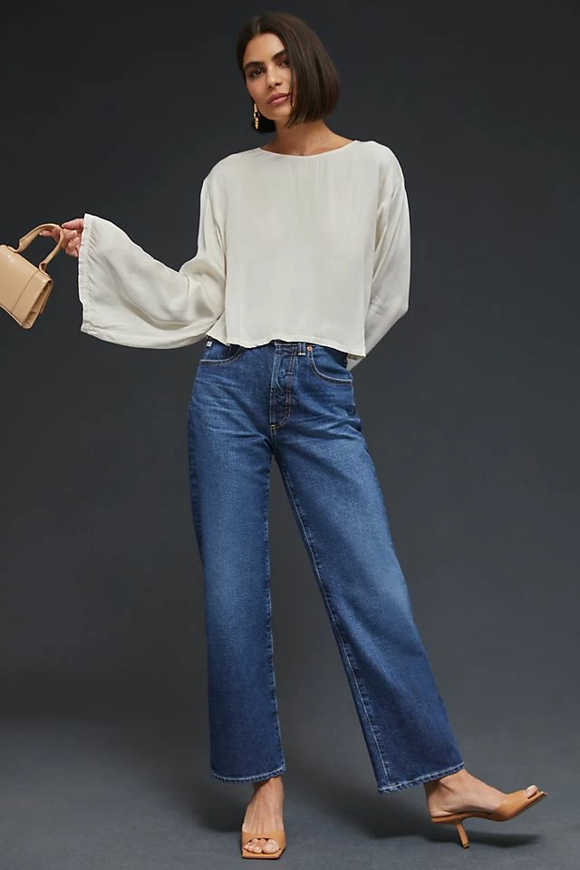 AG Kinsley High-Rise Pop Crop Jeans Best deal ???? AG ???? Jeans AG Kinsley High-Rise Pop Crop ???? Jeans 8 YEARS RESTORATION ⌛ -Beach Riot Shop unnamed file 2167