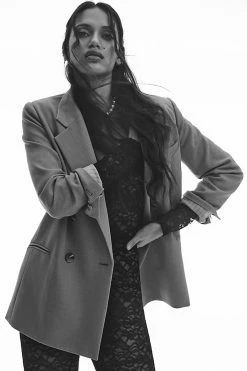 New ✔️ Maeve Double-Breasted Blazer WASHED BLACK ???? -Beach Riot Shop unnamed file 22