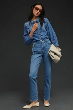 Wholesale ???? Good American Good Girlfriend Petite ???? Jeans DENIM MEDIUM BLUE ????