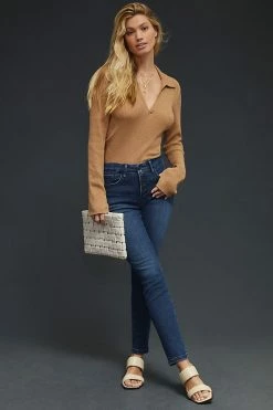 Hot Sale ???? Good American Petite Skinny ???? Jeans DENIM DARK ⌛