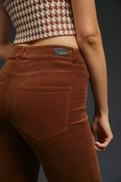 Best Pirce ???? Paige Cindy High-Rise Straight Corduroy Pants DARK ORANGE ???? -Beach Riot Shop unnamed file 2349