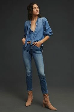 Beach Riot Shop 29 Buy ⌛ MOTHER The Dazzler Mid-Rise Straight 👖 Jeans HEALING JAR 🌟