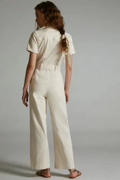 Coupon ⭐ Paige Anessa Puff-Sleeve Jumpsuit QUARTZ SAND ???? -Beach Riot Shop unnamed file 2755