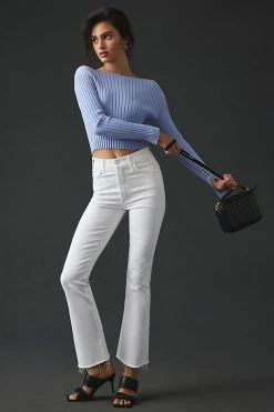 Beach Riot Shop 41 Best deal 😍 MOTHER The Hustler High-Rise Ankle Fray 👖 Jeans FAIREST OF THEM ALL 🔔