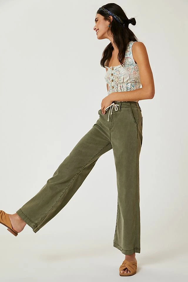 Coupon ???? Paige Carly High-Rise Cropped Wide-Leg ???? Jeans VINTAGE IVY GREEN ???? 7 Coupon ???? Paige Carly High-Rise Cropped Wide-Leg ???? Jeans VINTAGE IVY GREEN ???? - Image 5