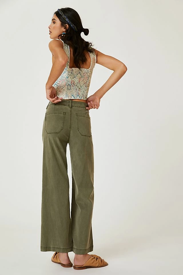 Coupon ???? Paige Carly High-Rise Cropped Wide-Leg ???? Jeans VINTAGE IVY GREEN ???? 8 Coupon ???? Paige Carly High-Rise Cropped Wide-Leg ???? Jeans VINTAGE IVY GREEN ???? - Image 6