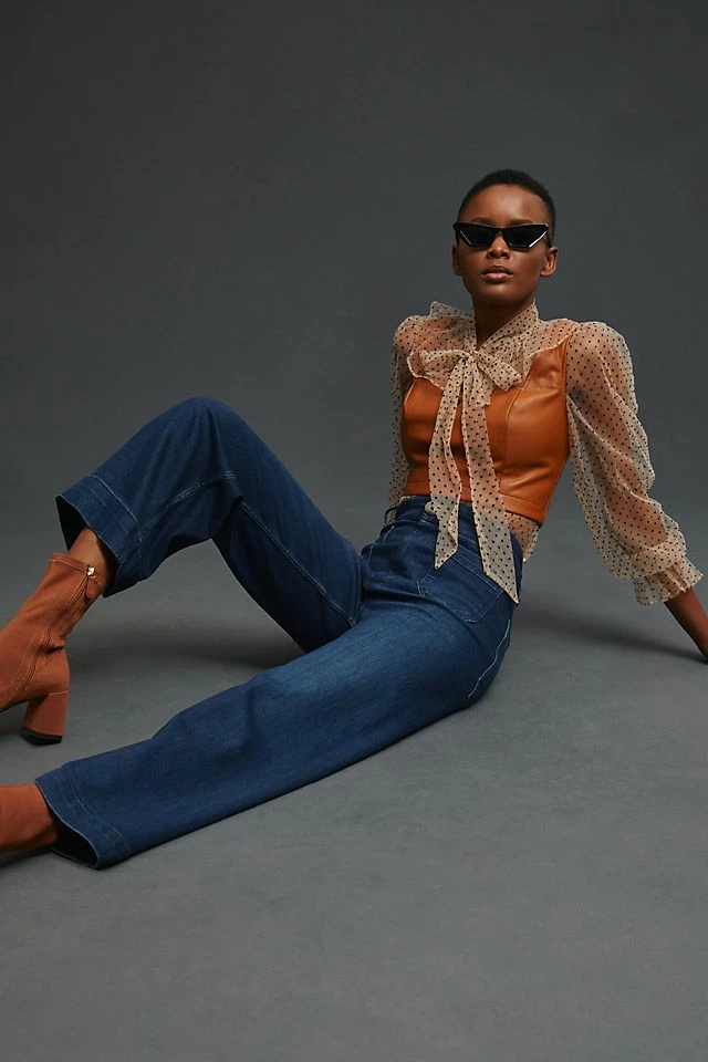 Best Sale ???? Pilcro The Skipper Wide-Leg ???? Jeans DENIM DARK ???? 4 Best Sale ???? Pilcro The Skipper Wide-Leg ???? Jeans DENIM DARK ???? - Image 2