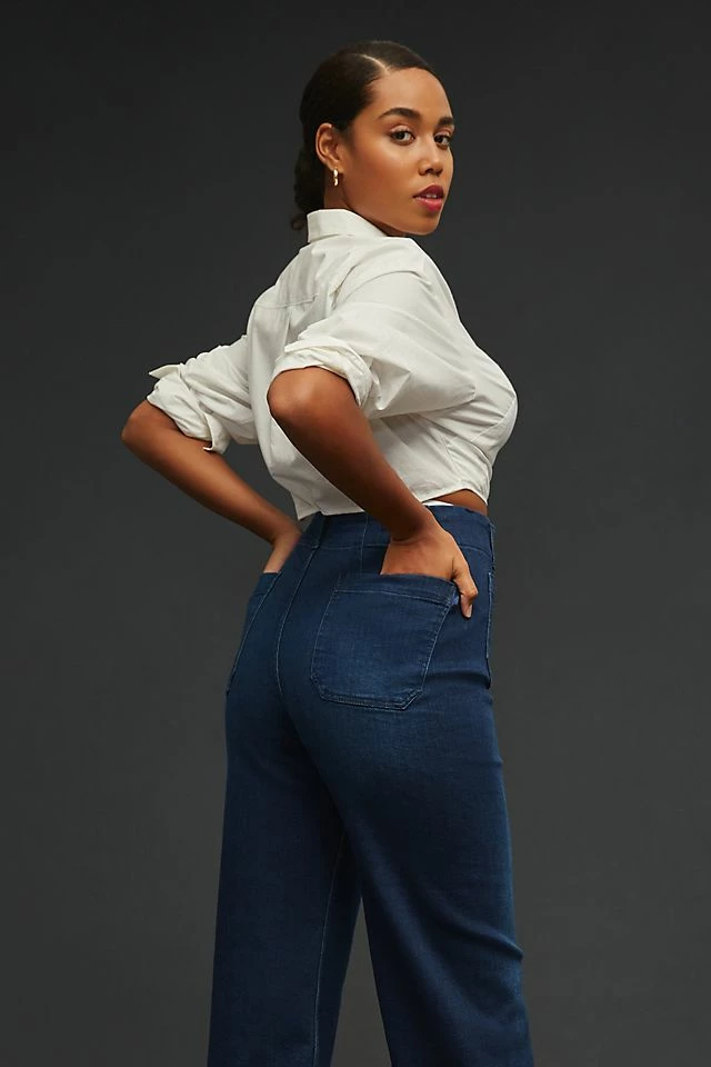 Best Sale ???? Pilcro The Skipper Wide-Leg ???? Jeans DENIM DARK ???? 8 Best Sale ???? Pilcro The Skipper Wide-Leg ???? Jeans DENIM DARK ???? - Image 6