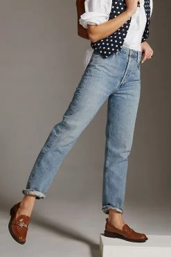 Deals ???? AGOLDE '90s Pinch-Waist Straight ???? Jeans DENIM MEDIUM BLUE ???? -Beach Riot Shop unnamed file 2890