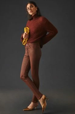 Hot Sale ???? Joe's ???? Jeans The Charlie High-Rise ???? Coated Skinny ???? Jeans CINNAMON ????