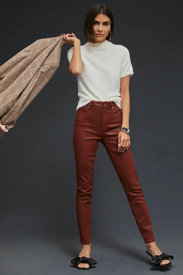 Brand new ✨ Paige Hoxton High-Rise ???? Coated Skinny ???? Jeans COPPER ???? 3 Brand new ✨ Paige Hoxton High-Rise ???? Coated Skinny ???? Jeans COPPER ????