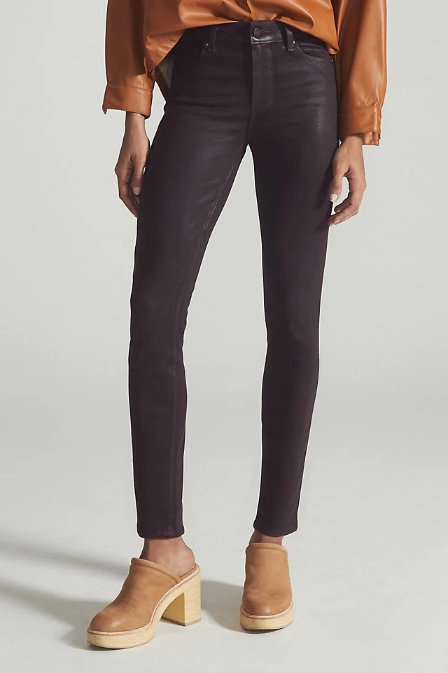 Budget ???? Paige Hoxton High-Rise ???? Coated Skinny ???? Jeans WINE ???? 4 Budget ???? Paige Hoxton High-Rise ???? Coated Skinny ???? Jeans WINE ???? - Image 2