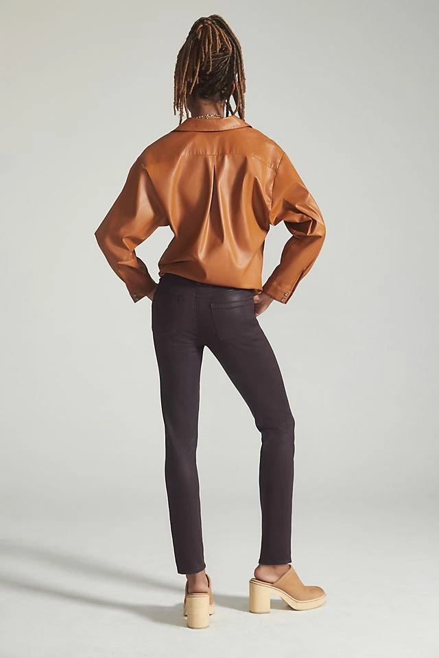 Budget ???? Paige Hoxton High-Rise ???? Coated Skinny ???? Jeans WINE ???? 7 Budget ???? Paige Hoxton High-Rise ???? Coated Skinny ???? Jeans WINE ???? - Image 5
