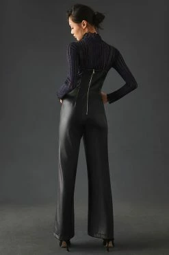 Top 10 ???? Bagatelle Faux Leather Jumpsuit BLACK ???? -Beach Riot Shop unnamed file 3258