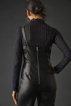 Top 10 ???? Bagatelle Faux Leather Jumpsuit BLACK ???? -Beach Riot Shop unnamed file 3259