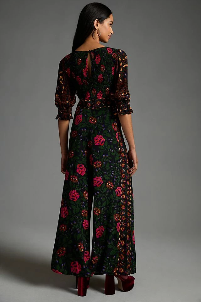 Farm Rio Smocked Jumpsuit Deals ⌛ Farm Rio Smocked Jumpsuit BLACK MOTIF ???? -Beach Riot Shop unnamed file 3303